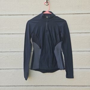 Sweaty Betty black and gray pullover quarter zip jacket XS